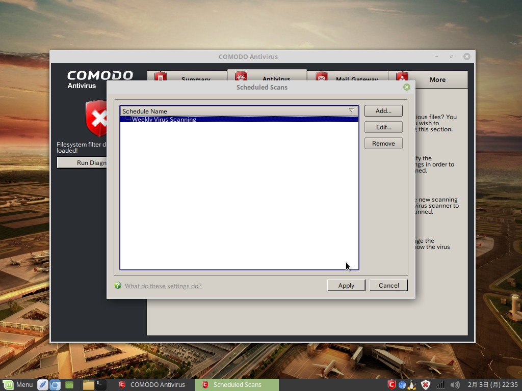 Comodo Antivirus for Linuxスクリーンショット4