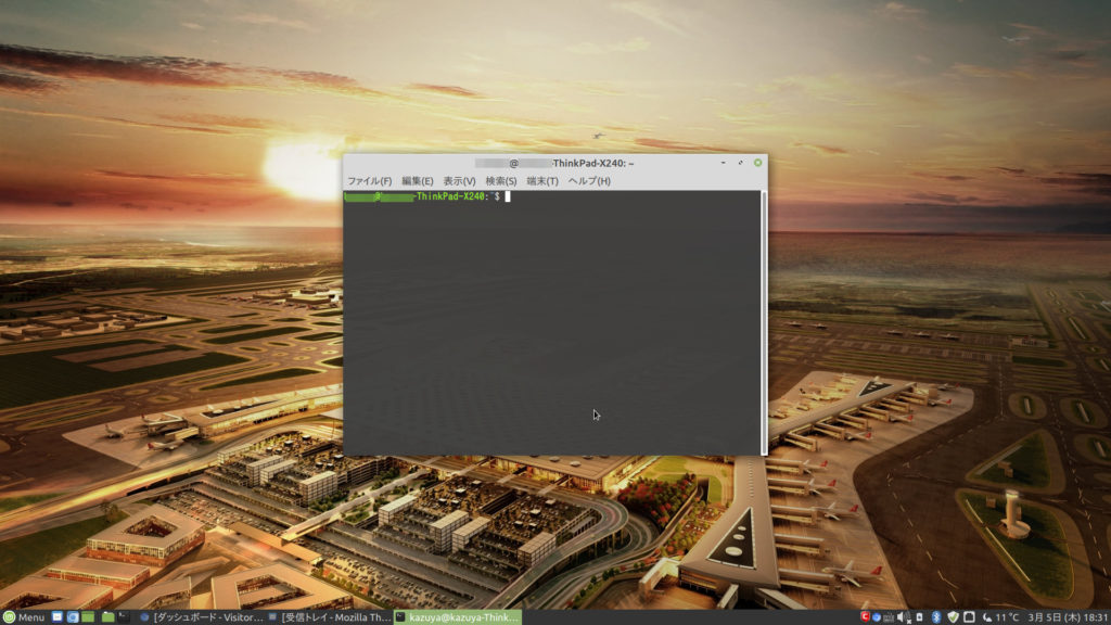 Linux Mint デスクトップイメージ