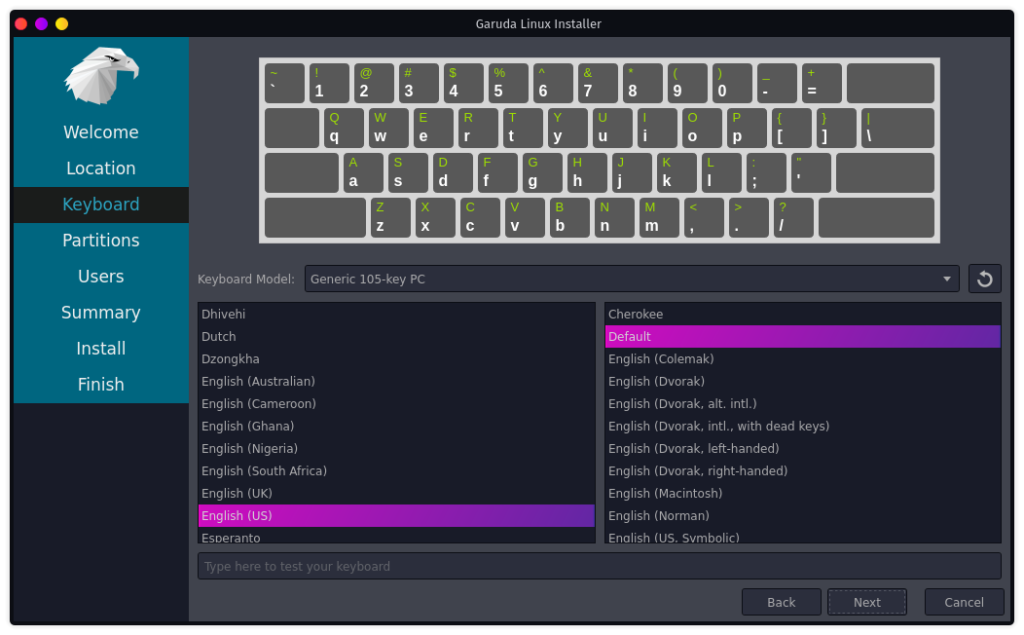 Garuda Linux インストーラ3